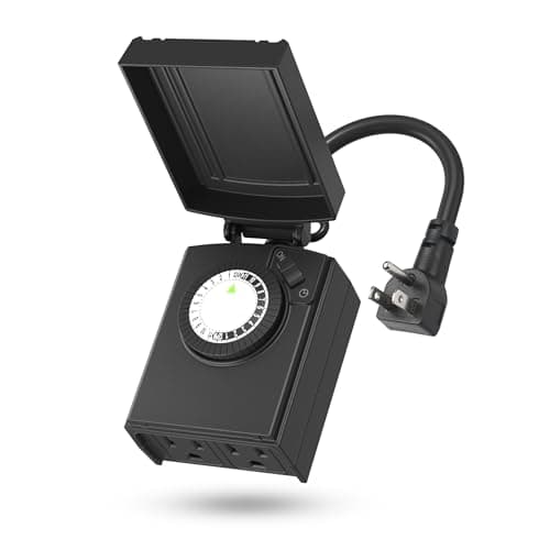 BN-LINK outdoor 24-hour mechanical timer, 2 outlets