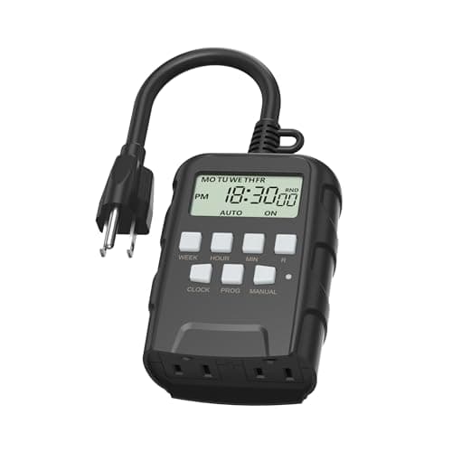 BN-LINK outdoor 7-day programmable timer, 2 outlets