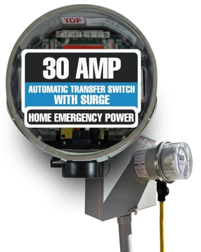 GenerLink 30A meter-mounted transfer switch with surge protection