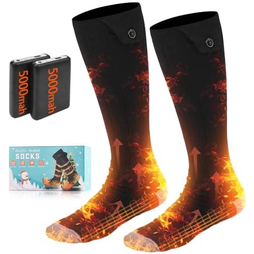 Rechargeable heated socks, 5V 5,000mAh