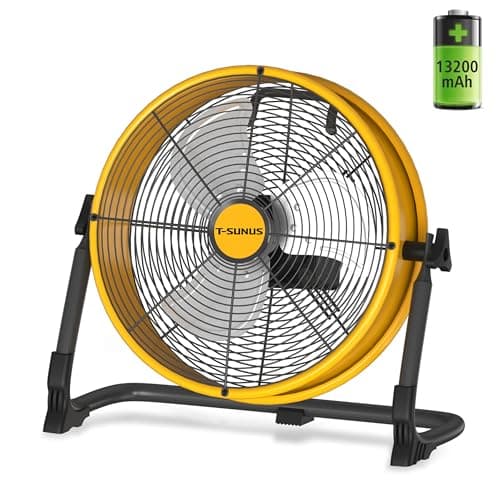 T-SUNUS 12 in Battery Floor Fan